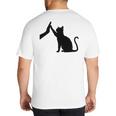Cat Lover Cat Mom Cat Dad Men Women & Kids Cute Cat Big And Tall Men's T-Shirt Back Print