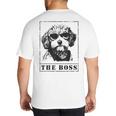 The Cavapoo Boss Mom Dad Dog Lover Big And Tall Men's T-Shirt Back Print