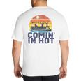 Comin In Hot Pontoon Boat Boating Lake For Dad Small Big And Tall Men's T-Shirt Back Print