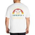 Cute Vintage Dad Level Unlocked Funny Gamer New Daddy Father Big And Tall Men's T-Shirt Back Print