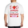 Dad Of The Berry First Birthday Girl Sweet Strawberry Big And Tall Men's T-Shirt Back Print Dad Of The Berry First Birthday Girl Sweet Strawberry Big And Tall Men's T-Shirt Back Print