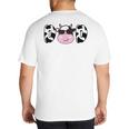 Dad Of The Birthday Girl Cow Daddy Papa Bday Matching Big And Tall Men's T-Shirt Back Print