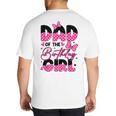 Dad Of The Birthday Girl Pink Family Birthday Girls Party Big And Tall Men's T-Shirt Back Print