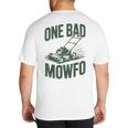 Dad Lawn Mowing One Bad Mowfo Mower Dad Gardening Big And Tall Men's T-Shirt Back Print Dad Lawn Mowing One Bad Mowfo Mower Dad Gardening Big And Tall Men's T-Shirt Back Print