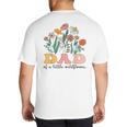 Dad Of The Little Wildflower Birthday Party Baby Shower Big And Tall Men's T-Shirt Back Print