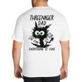 Dad Threenager Dad Daddy Of A Threenager Big And Tall Men's T-Shirt Back Print