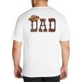 Dad Western Family Matching Birthday Cowboy Cowgirl Big And Tall Men's T-Shirt Back Print