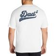 Dad5 Daddy Of 5 Kids Father Of Five Fifth Time Dad Big And Tall Men's T-Shirt Back Print