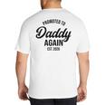 Daddy Again 2026 Promoted To Daddy Again 2026 Dad Again Big And Tall Men's T-Shirt Back Print Daddy Again 2026 Promoted To Daddy Again 2026 Dad Again Big And Tall Men's T-Shirt Back Print