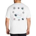 Daddy Houston We Have One Year Old Space Theme 1st Birthday Big And Tall Men's T-Shirt Back Print