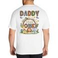 Daddy Of The Wild One 1St Birthday Boy Safari Jungle Big And Tall Men's T-Shirt Back Print