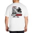 Daddysaurus T-Rex Dad Dinosaur Daddy Saurus Fathers Day Big And Tall Men's T-Shirt Back Print