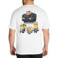 Despicable Me Minions Father's Day 1 Dad Cardboard Sign Big And Tall Men's T-Shirt Back Print