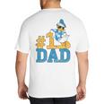 Disney Donald Duck Number One Dad Sunglasses Father's Day Big And Tall Men's T-Shirt Back Print