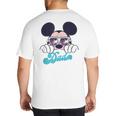 Disney Mickey And Friends Cool Mickey Summer Vibes Dad Logo Big And Tall Men's T-Shirt Back Print