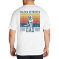 Dog Golden Dad Vintage Golden Retriever Dad Small Big And Tall Men's T-Shirt Back Print