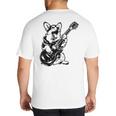 Dog Guitarist Guitar Pembroke Welsh Corgi Dad Mom Big And Tall Men's T-Shirt Back Print