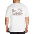 Father Day The Rodfather Dad Fishing From Daughter Son Big And Tall Men's T-Shirt Back Print