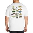 Fishing-Shirt Types Of Freshwater Bass Fish Dad Jokes Big And Tall Men's T-Shirt Back Print Fishing-Shirt Types Of Freshwater Bass Fish Dad Jokes Big And Tall Men's T-Shirt Back Print
