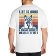 German Shepherd Men Women Dog Dad Mom German Shepherd Big And Tall Men's T-Shirt Back Print