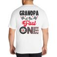 Grandpa Of The Fast One Car Racing Dad 1St Birthday Boy Big And Tall Men's T-Shirt Back Print Grandpa Of The Fast One Car Racing Dad 1St Birthday Boy Big And Tall Men's T-Shirt Back Print