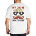 Happy His Birthday My Dad Is 63 Years Old And Still Awesome Big And Tall Men's T-Shirt Back Print