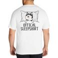 Husky Dog Pajama Husky Official Sleepshirt Mom Dad Kid Big And Tall Men's T-Shirt Back Print