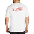 It's Official I'm The Favorite Daughter From Dad Mom Big And Tall Men's T-Shirt Back Print It's Official I'm The Favorite Daughter From Dad Mom Big And Tall Men's T-Shirt Back Print