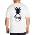 IVF DAD Pineapple Transfer Day Retrieval Day Infertility Big And Tall Men's T-Shirt Back Print