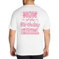 Mom And Dad Of The Birthday Girl Coquette Family Matching Big And Tall Men's T-Shirt Back Print