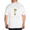 Pun Tshirt I'm A Little Door Key Bad Pun Dad Jokes Big And Tall Men's T-Shirt Back Print