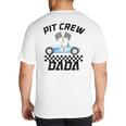 Race Car Racing Family Dada Pit Crew Birthday Party Big And Tall Men's T-Shirt Back Print Race Car Racing Family Dada Pit Crew Birthday Party Big And Tall Men's T-Shirt Back Print