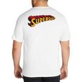 Super Dad Superdad Superhero Dad Big And Tall Men's T-Shirt Back Print