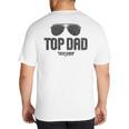 Top Gun Top Dad Big And Tall Men's T-Shirt Back Print