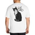 Tuxedo Cat Dad Cat Dad Tuxedo Cat Dad Big And Tall Men's T-Shirt Back Print
