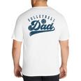 Volleyball Dad Daddy Father's Day Big And Tall Men's T-Shirt Back Print Volleyball Dad Daddy Father's Day Big And Tall Men's T-Shirt Back Print