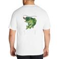 Youth Boy My Lucky Fishing-Shirt Bass Fish Dad Big And Tall Men's T-Shirt Back Print
