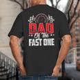1 Year Old Racing Car Fast One Birthday 1st Family Dad Big And Tall Men's T-Shirt Back Print