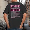 5 Things You Should Know About My Daddy Fathers Day Big And Tall Men's T-Shirt Back Print