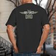Air Force Dad United States US Air Force Father's Day 2023 Big And Tall Men's T-Shirt Back Print