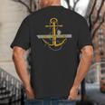 Aircraft Carrier USS America CVA-66 Veterans Day Dad Son Boy Big And Tall Men's T-Shirt Back Print