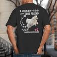 American Eskimo Dog Mom Eskie Dad Art Eskie Lover Quote Big And Tall Men's T-Shirt Back Print