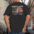 American Flag Trump 2024 Daddy's Home We The People Big And Tall Men's T-Shirt Back Print
