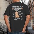 Anatomy Of A Cavapoo Dog Cavapoo Owner Cavapoo Dad Big And Tall Men's T-Shirt Back Print