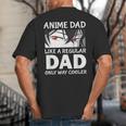 Anime Dad Like A Regular Dad Only Cooler Fathers Day Otaku Big And Tall Men's T-Shirt Back Print Anime Dad Like A Regular Dad Only Cooler Fathers Day Otaku Big And Tall Men's T-Shirt Back Print