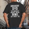 Archery Dad Dad Of An Archer Father Big And Tall Men's T-Shirt Back Print