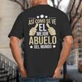 Así Como Se Ve El Mejor Abuelo Del Mundo Grandfather Dad Big And Tall Men's T-Shirt Back Print