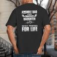 Asshole Dad And Smartass Daughter Best Friend For Life Shirt Big And Tall Men's T-Shirt Back Print