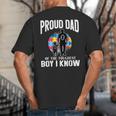 Autism Awareness For Proud Dad Support Autistic Kids Big And Tall Men's T-Shirt Back Print