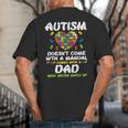Autism Doesnt Come With Manual Dad Puzzle Awareness Men Big And Tall Men's T-Shirt Back Print
